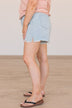 YMI High-Rise Mom Shorts- Light Lisa Wash