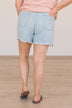 YMI High-Rise Mom Shorts- Light Lisa Wash