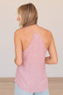 A Rosy Glow Floral Tank Top- Blush