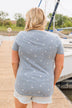 Stars Never Fade Short Sleeve Top- Dusty Blue
