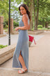 Ocean Tides Stripe Maxi Dress- Navy & Ivory