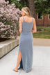 Ocean Tides Stripe Maxi Dress- Navy & Ivory