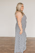 A Perfect Paradise Maxi Dress- Ivory & Navy