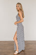A Perfect Paradise Maxi Dress- Ivory & Navy