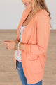 Fading Skylines Pocket Cardigan- Sherbet