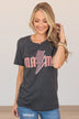 Electric Love "Mama" Graphic Tee- Charcoal