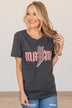 Electric Love "Mama" Graphic Tee- Charcoal