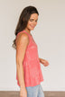 All American Girl Bandana Print Tank Top- Red