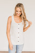 Sparking Stars Knit Tank Top- Ivory
