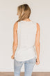 Sparking Stars Knit Tank Top- Ivory