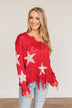 Unforgettable Moments Light Weight Sweater- Red