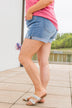 KanCan High-Rise Button Fly Shorts- Alma Wash