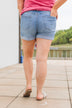KanCan High-Rise Button Fly Shorts- Alma Wash