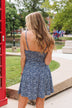 Parade Through The Streets Mini Dress- Navy