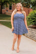 Parade Through The Streets Mini Dress- Navy