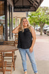 Devoted Darling Knit Tank Top- Black