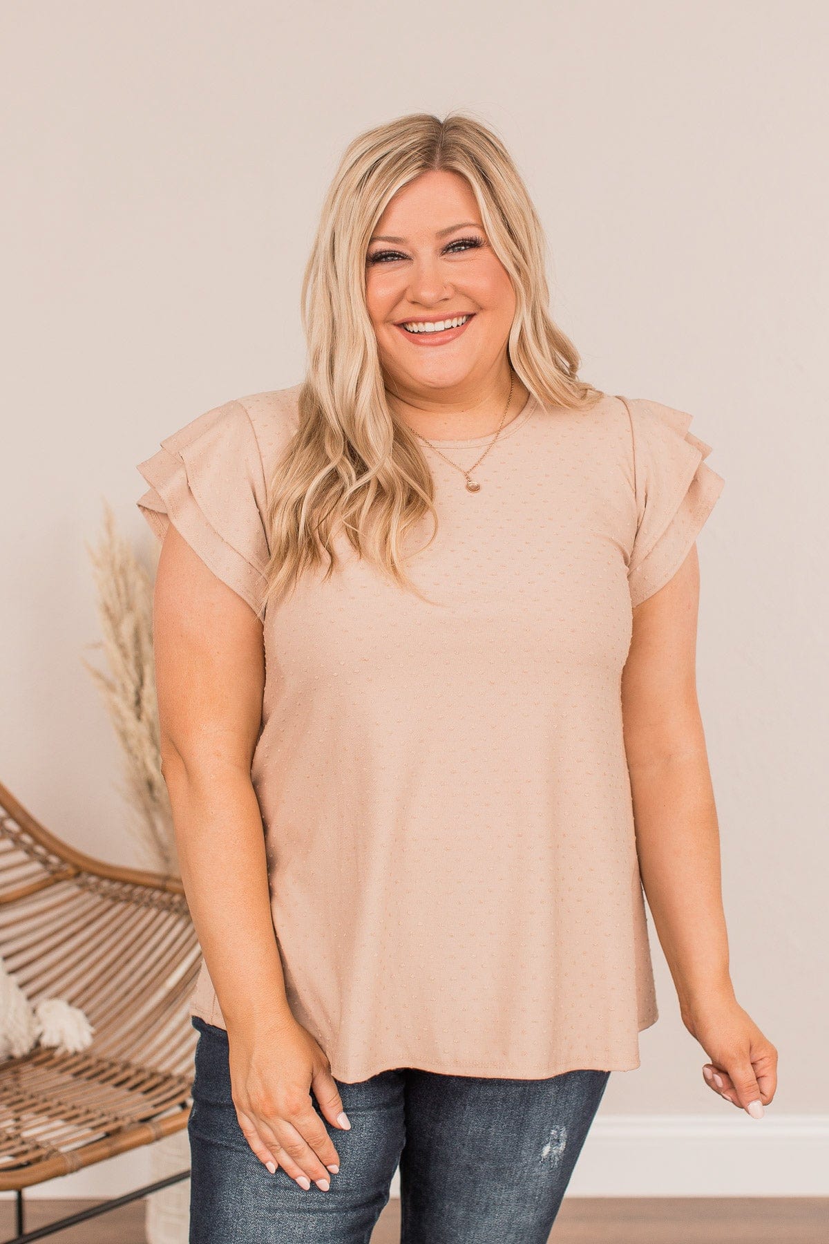 Comfortable In My Own Skin Top- Taupe