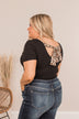 Looking For The One V-Neck Bodysuit- Black