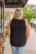 Devoted Darling Knit Tank Top- Black