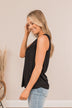 Devoted Darling Knit Tank Top- Black