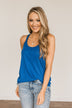 American Honey Knit Tank Top- Royal Blue