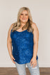 Dance Through The Night Sequin Tank Top- Royal Blue