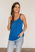 American Honey Knit Tank Top- Royal Blue
