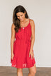 Feeling The Freedom Sleeveless Dress- Scarlet Red