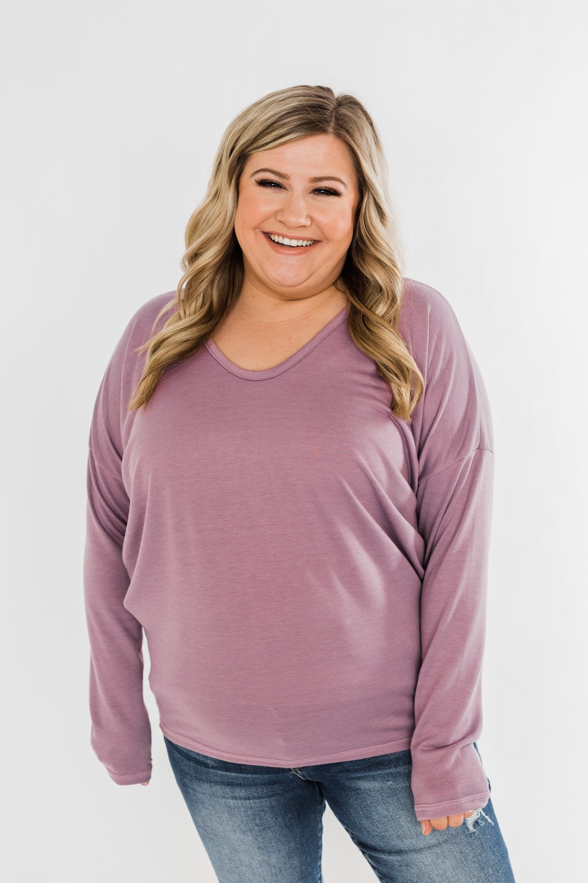 売れ筋商品|||２４セブンコンフォート カットソー トップス レディース Women's Long Sleeve Oversized Dolman Top Purple Dolman Sleeve Solid Lounge Top- Lilac