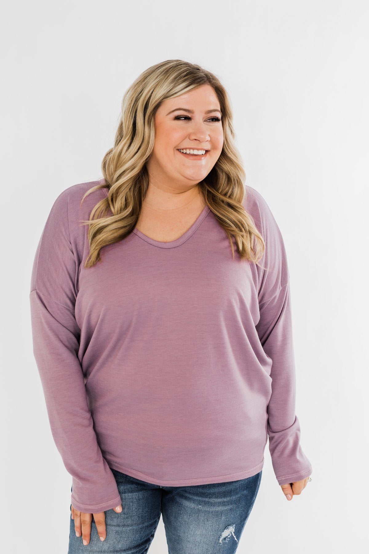 Dolman Sleeve Solid Lounge Top- Lilac