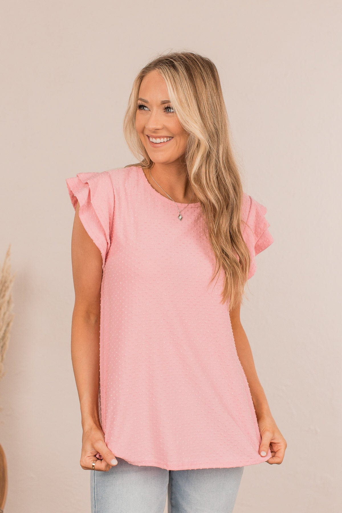 Comfortable In My Own Skin Top- Pink