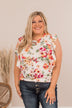 Just My Style Flutter Sleeve Top- Ivory