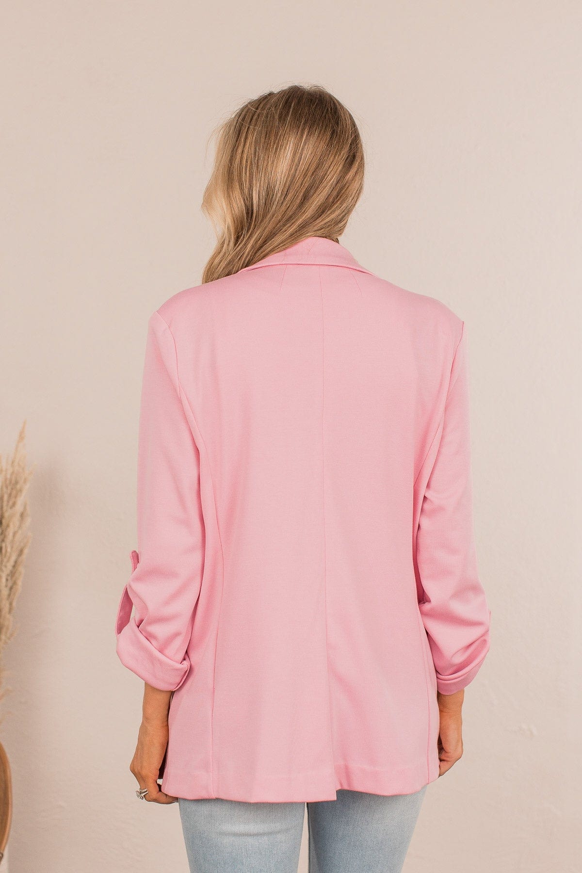 It's Just Business Casual Blazer- Pink