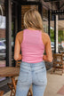 Cool As Can Be Fitted Tank- Pink