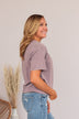 Thread & Supply One For All Speckled Top- Violet