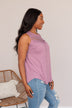 Intertwined Forever Lace Tank- Lilac