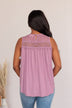 Intertwined Forever Lace Tank- Lilac