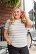 Stand Strong Together Striped Top- Ivory