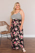 Searching For Me Floral Maxi Dress- Black