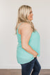 Must Have Been Love Tank Top- Mint Blue