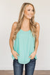 Must Have Been Love Tank Top- Mint Blue