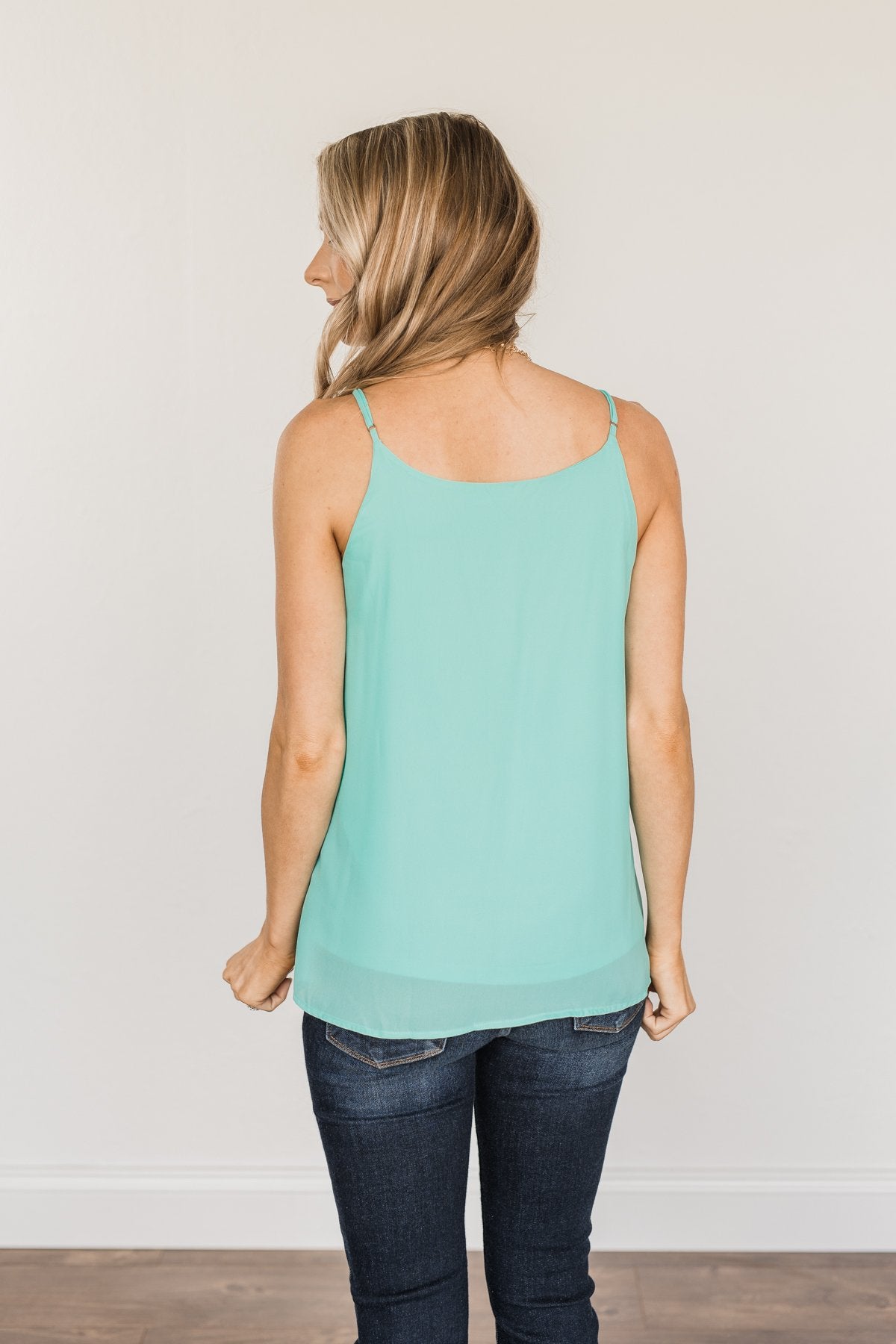 Must Have Been Love Tank Top- Mint Blue