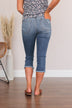Judy Blue Mid-Rise Capris- Florence Wash