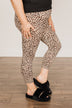 Live For The Day Cropped Leggings- Leopard