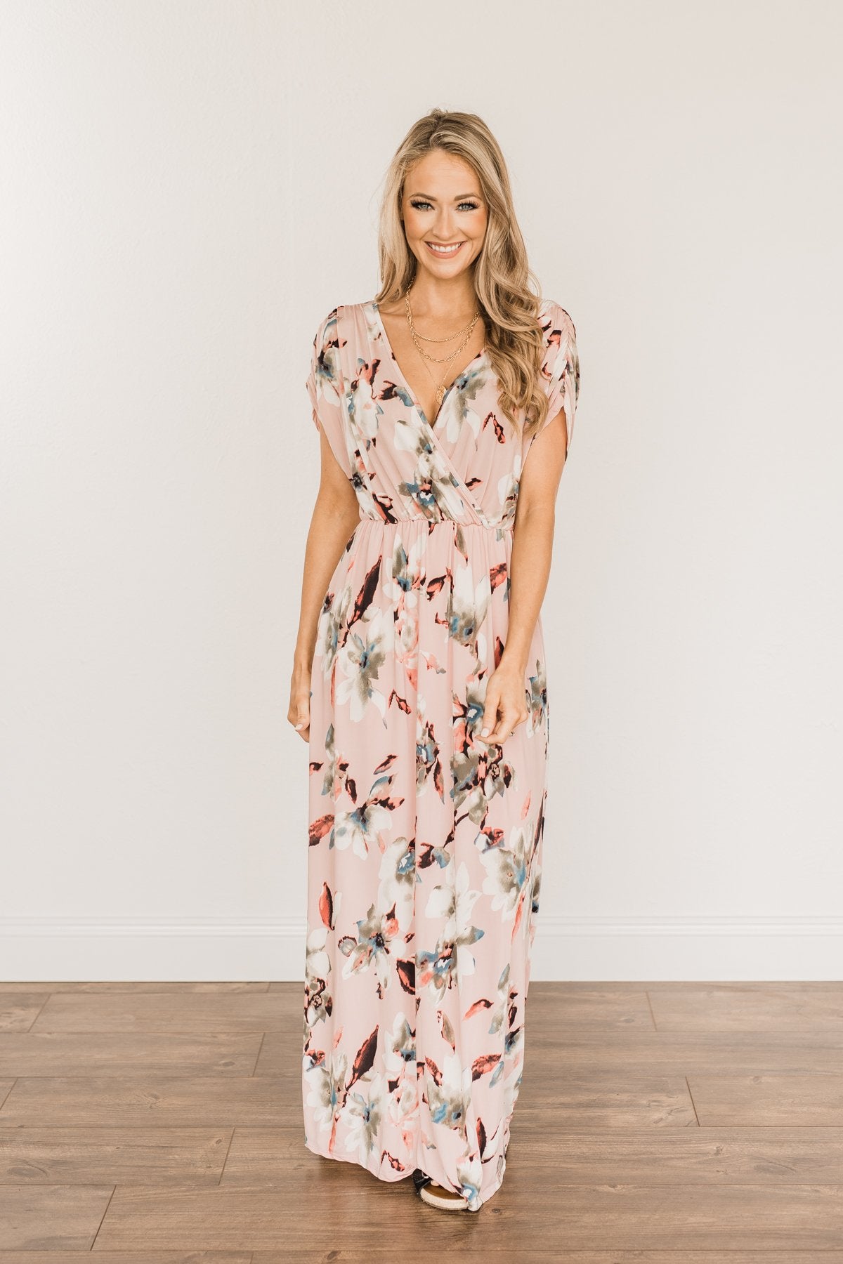 Best Of The Best Floral Maxi Dress- Dusty Pink Best Of The Best Floral Maxi Dress- Dusty Pink