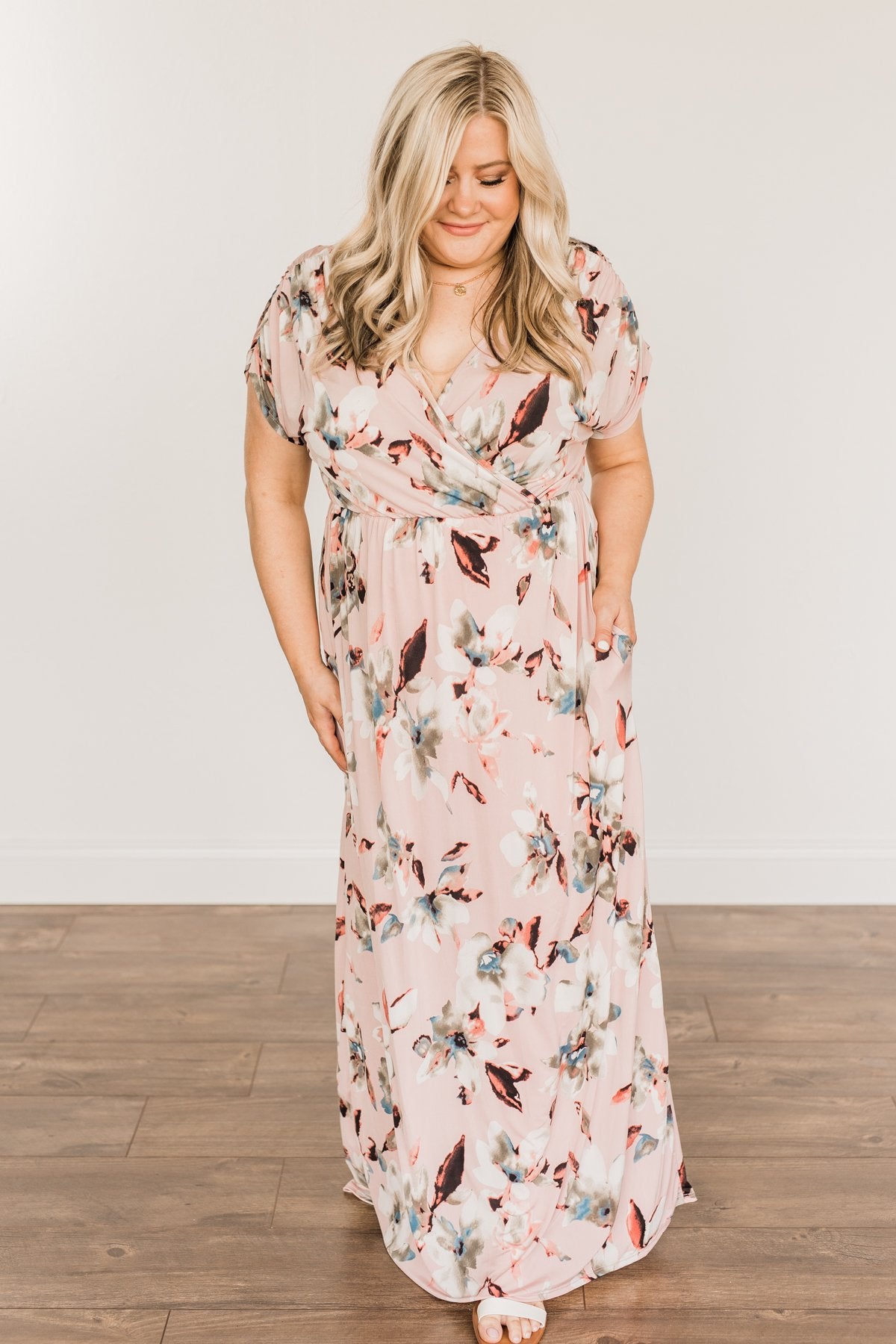 Best Of The Best Floral Maxi Dress- Dusty Pink
