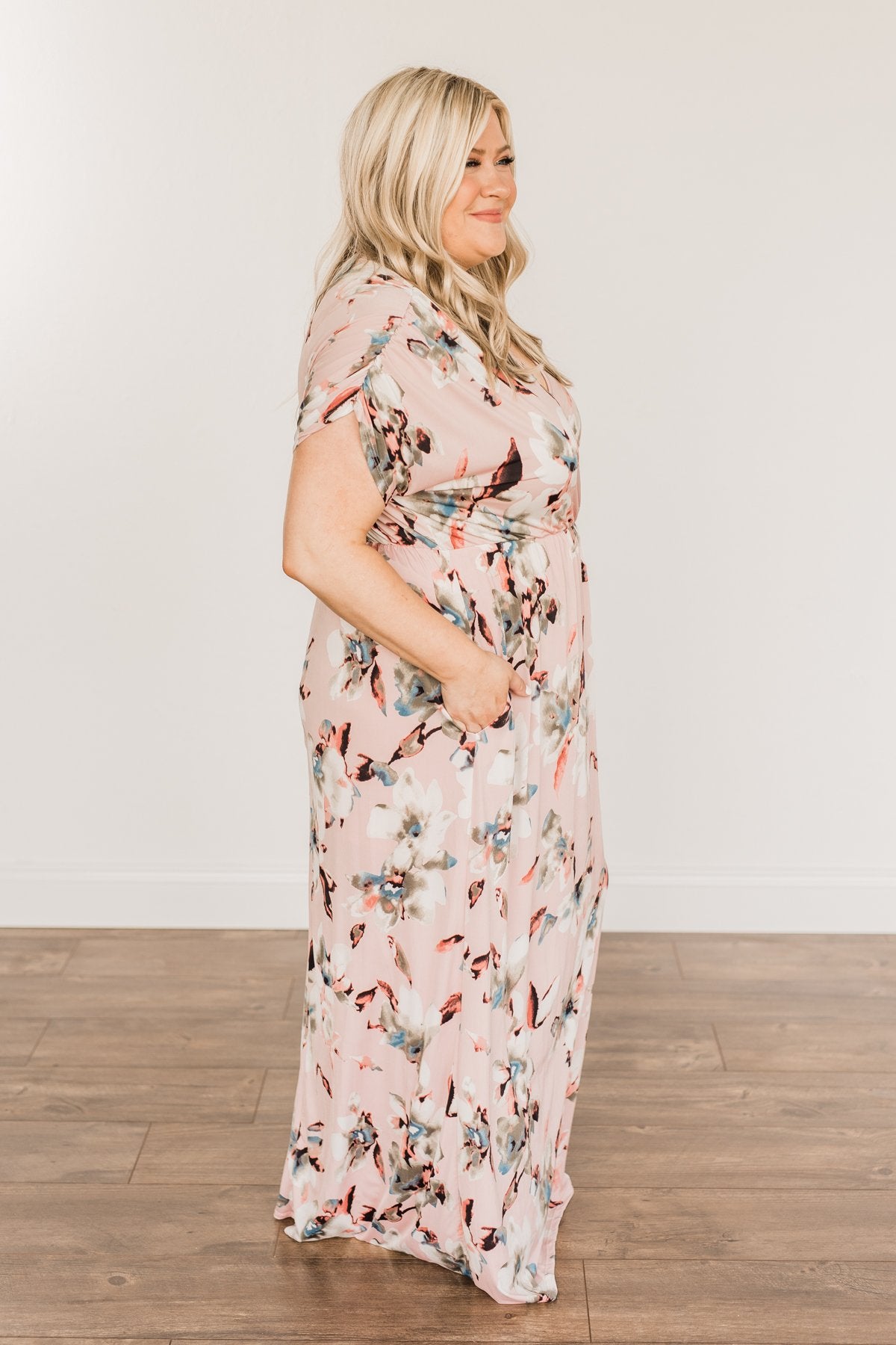 Best Of The Best Floral Maxi Dress- Dusty Pink