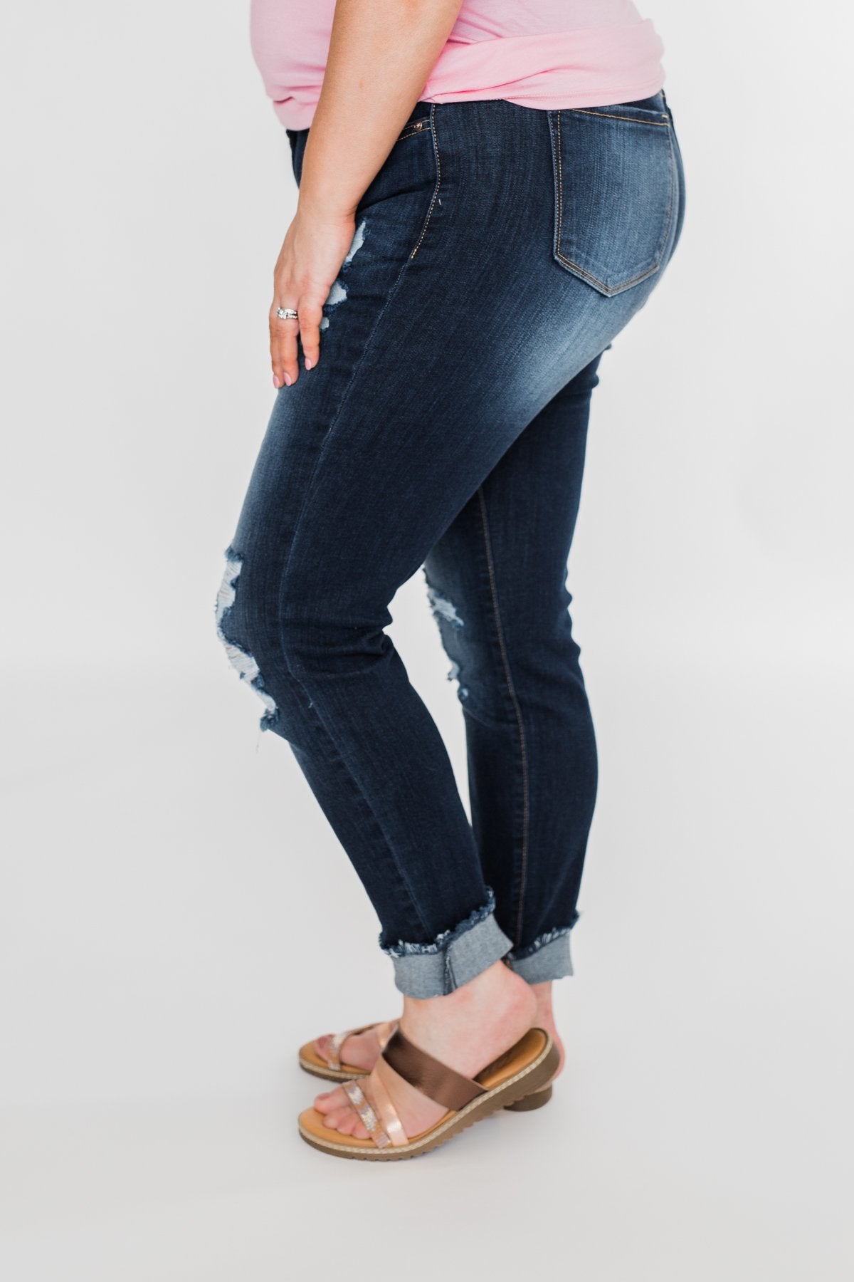 KanCan Distressed Skinny Jeans- Susie Wash