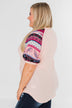 Uniquely You Button Detail Top- Blush