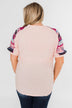 Uniquely You Button Detail Top- Blush